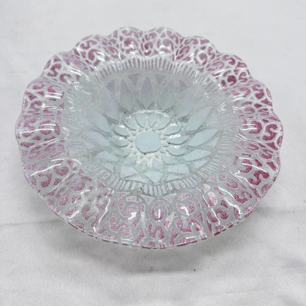 Vintage fused glass Sydenstricker dish